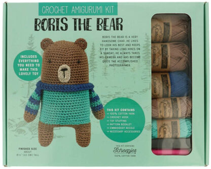 Tuvo Crochet Amigurumi Kit - Boris the Bear