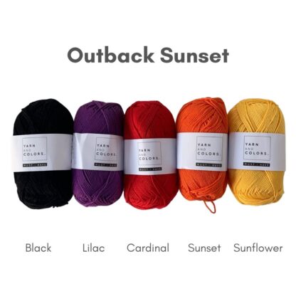 Westknits Shawlography MKAL 2021 - Outback Sunset