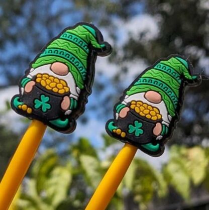 Lucky Leprechaun & Shamrock Gnome Silicone Needle Stoppers – St. Paddy’s Day Edition! 🍀✨ - Image 2