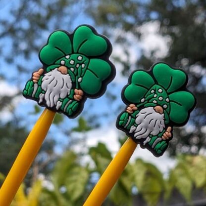 Lucky Leprechaun & Shamrock Gnome Silicone Needle Stoppers – St. Paddy’s Day Edition! 🍀✨ - Image 3